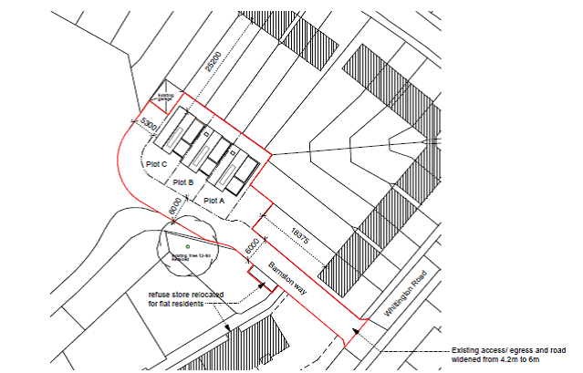 Barnston Way site map