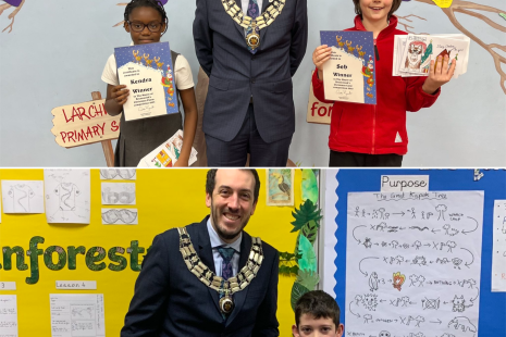 Winners of the Christmas card competition